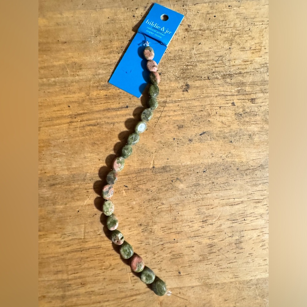 Hildie & Jo natural Amber Jasper Stone beads